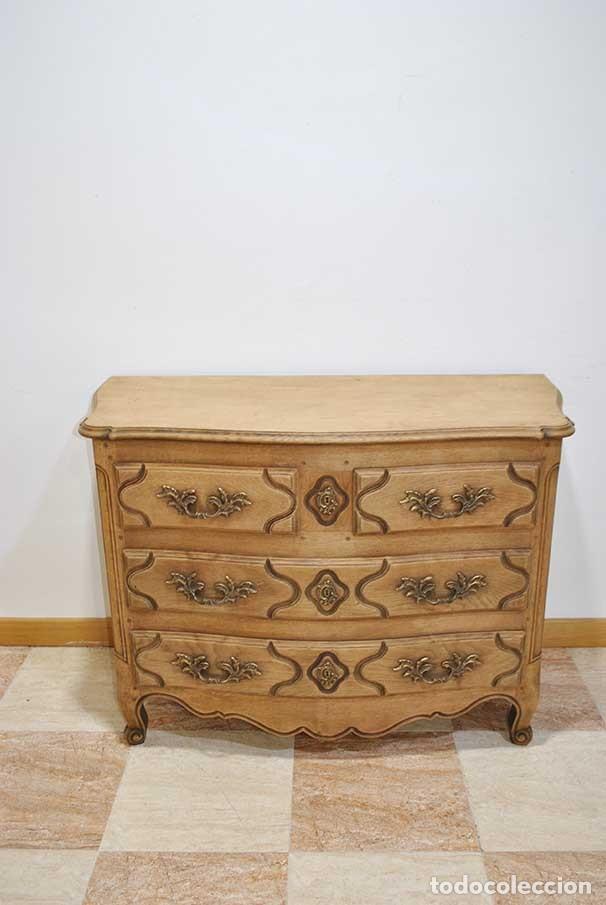 Antig&uuml;edades: ANTIGUA C&Oacute;MODA LUIS XV MADERA DE ROBLE - Foto 2