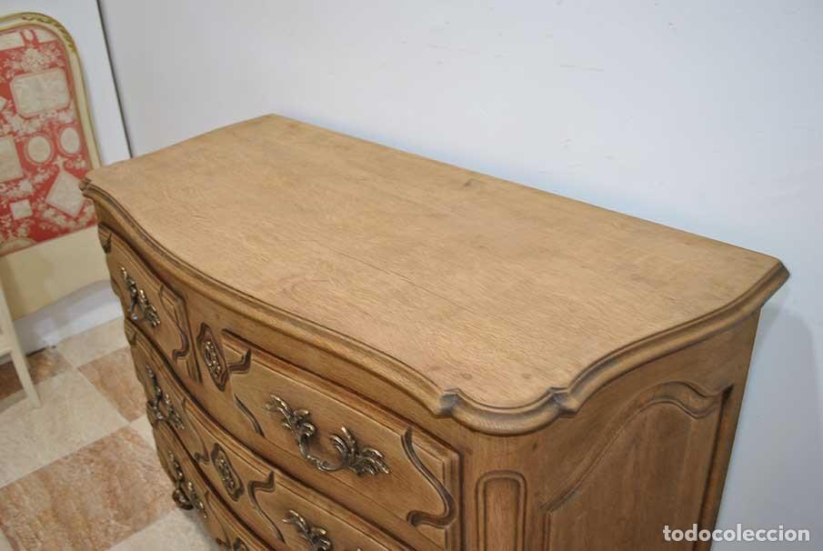 Antig&uuml;edades: ANTIGUA C&Oacute;MODA LUIS XV MADERA DE ROBLE - Foto 3