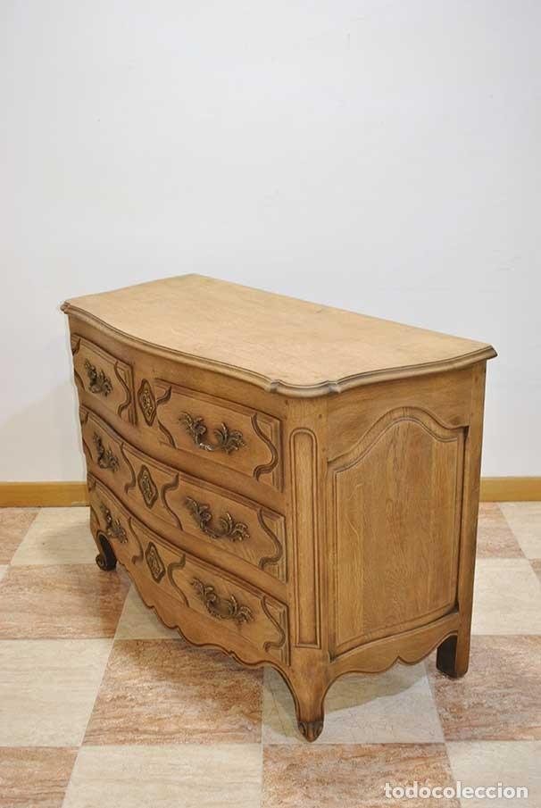 Antig&uuml;edades: ANTIGUA C&Oacute;MODA LUIS XV MADERA DE ROBLE - Foto 6