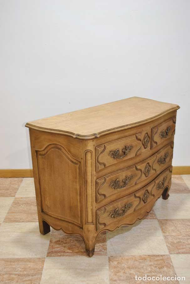 Antig&uuml;edades: ANTIGUA C&Oacute;MODA LUIS XV MADERA DE ROBLE - Foto 7