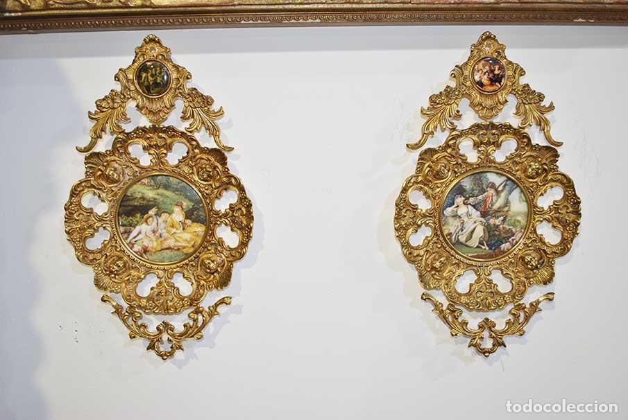Antiques: CORNCUOPIAS BRONCE Y PORCELANA