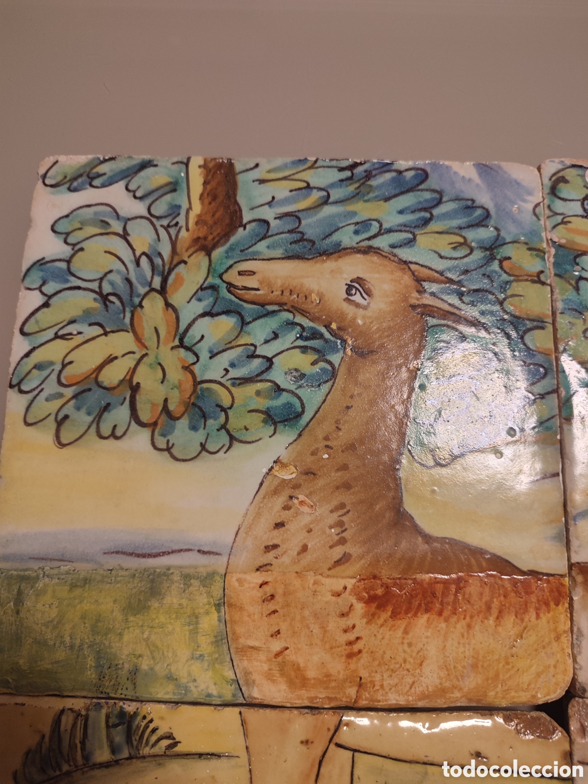 Antig&uuml;edades: Panel de Alcora siglo XVIII - Foto 2