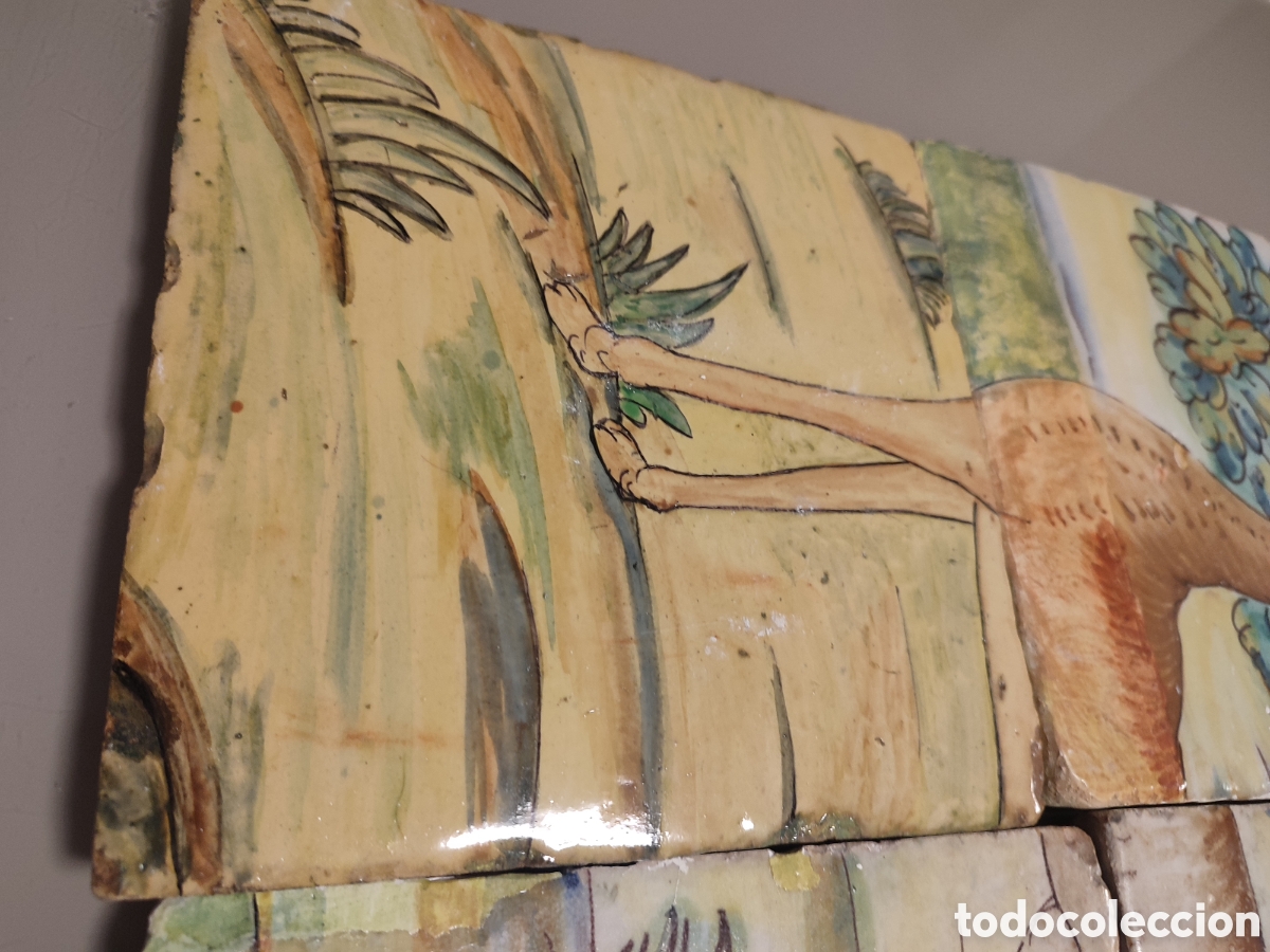 Antig&uuml;edades: Panel de Alcora siglo XVIII - Foto 5