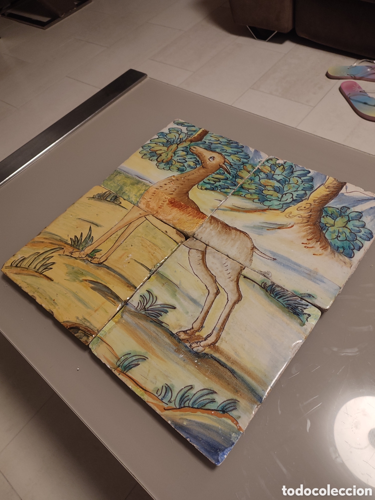 Antig&uuml;edades: Panel de Alcora siglo XVIII - Foto 8