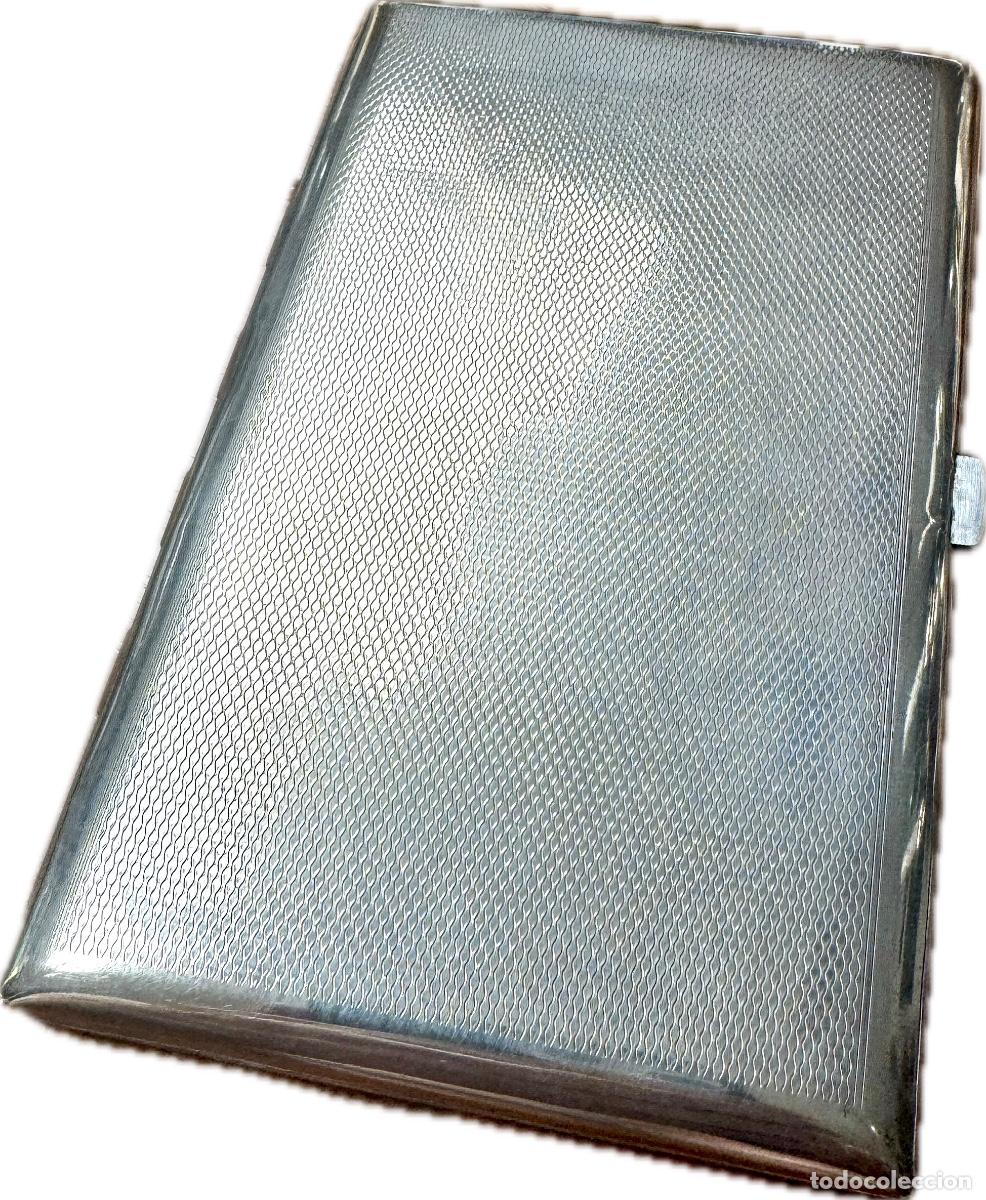 Antig&uuml;edades: N&ordm; 7 - PITILLERA INGLESA DE PLATA - DEDICATORIA - PP. S. XX - Foto 2