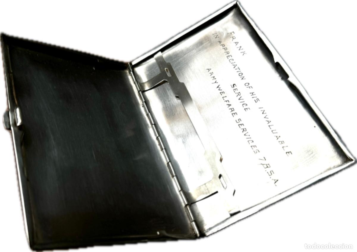 Antig&uuml;edades: N&ordm; 7 - PITILLERA INGLESA DE PLATA - DEDICATORIA - PP. S. XX - Foto 5