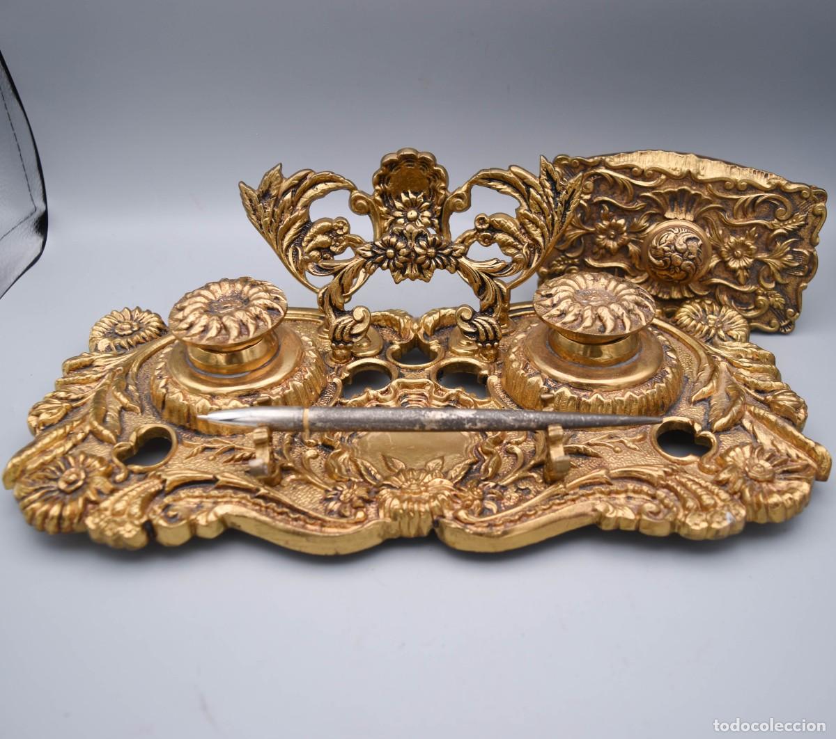 Antig&uuml;edades: Escriban&iacute;a de bronce de buen tama&ntilde;o - Foto 6