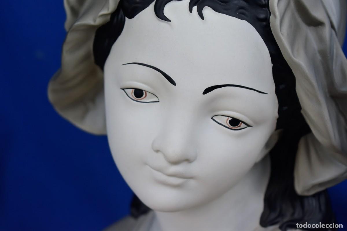 Antig&uuml;edades: Bonito busto de mujer en cer&aacute;mica - Foto 5
