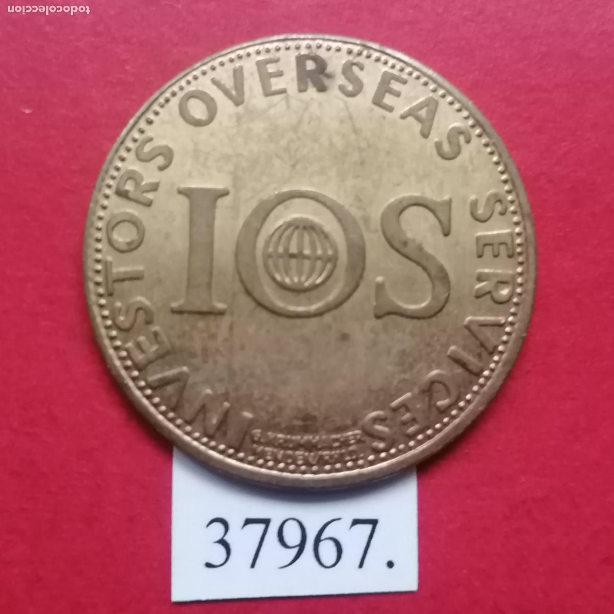 Antig&uuml;edades: Ficha investors overseas services, token, jeton