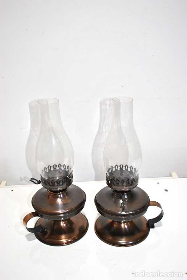 Antig&uuml;edades: PAREJA DE QUINQU&Eacute;S ANTIGUOS - Foto 3