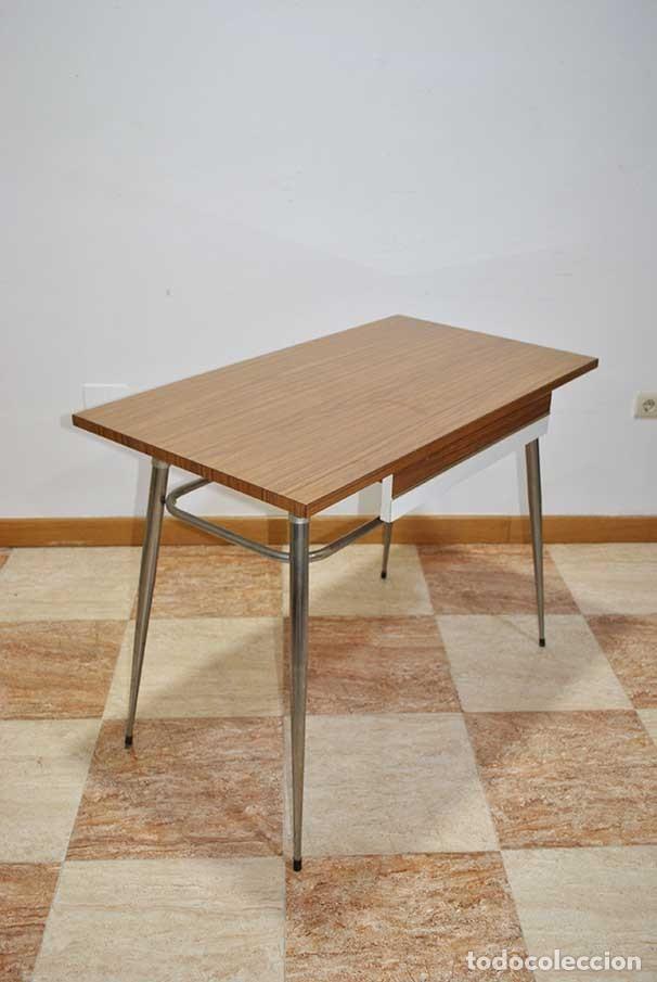 Antig&uuml;edades: MESA DE COCINA ESTILO VINTAGE - Foto 5