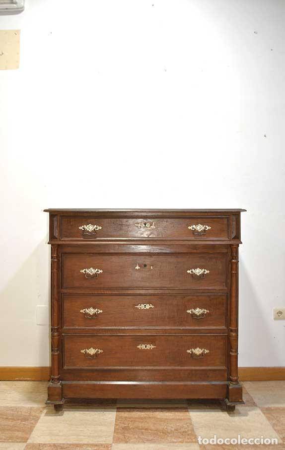Antig&uuml;edades: C&Oacute;MODA ANTIGUA ALFONSINA DE MADERA - Foto 1