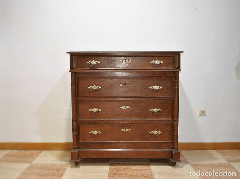 Antig&uuml;edades: C&Oacute;MODA ANTIGUA ALFONSINA DE MADERA - Foto 2