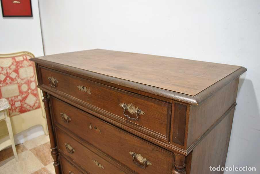 Antig&uuml;edades: C&Oacute;MODA ANTIGUA ALFONSINA DE MADERA - Foto 4
