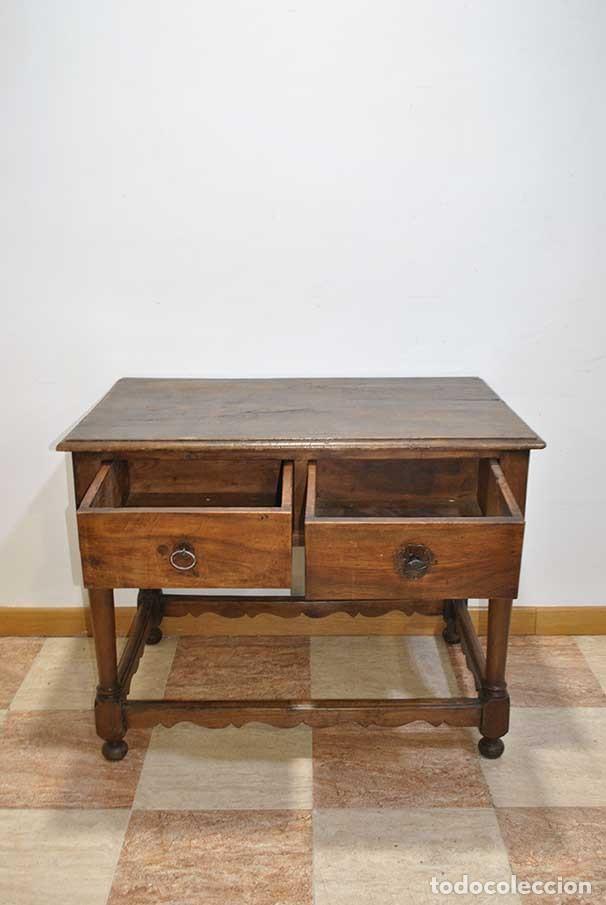 Antig&uuml;edades: MESA ANTIGUA AUXILIAR CON CAJONES - Foto 6