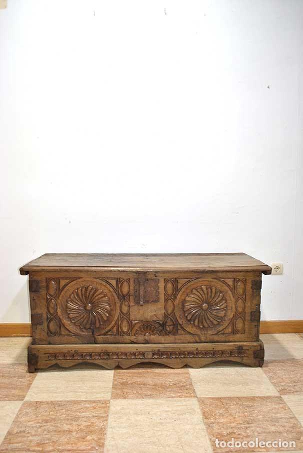 Antiques: BA&Uacute;L ANTIGUO O ARCA DE MADERA