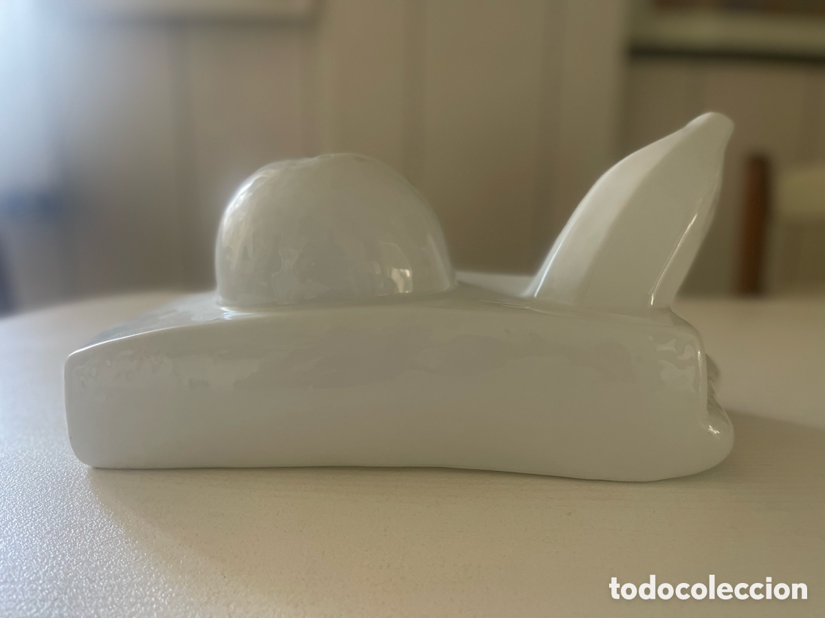 Antig&uuml;edades: Frutero blanco de Sargadelos numerado Leiro - Foto 1
