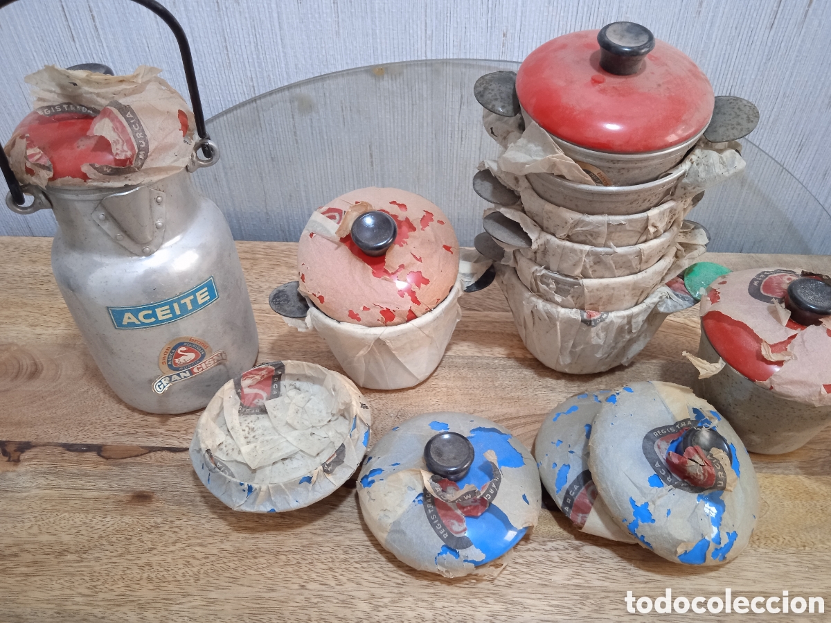 Antig&uuml;edades: Bater&iacute;a la lechera en aluminio - Foto 1