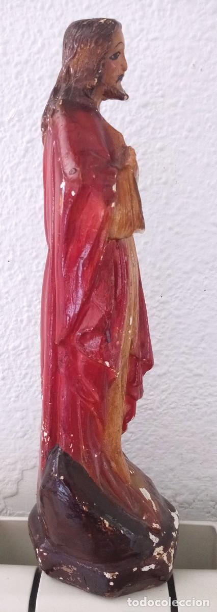 Antig&uuml;edades: Jes&uacute;s Del Sagrado Coraz&oacute;n de escayola - Foto 10