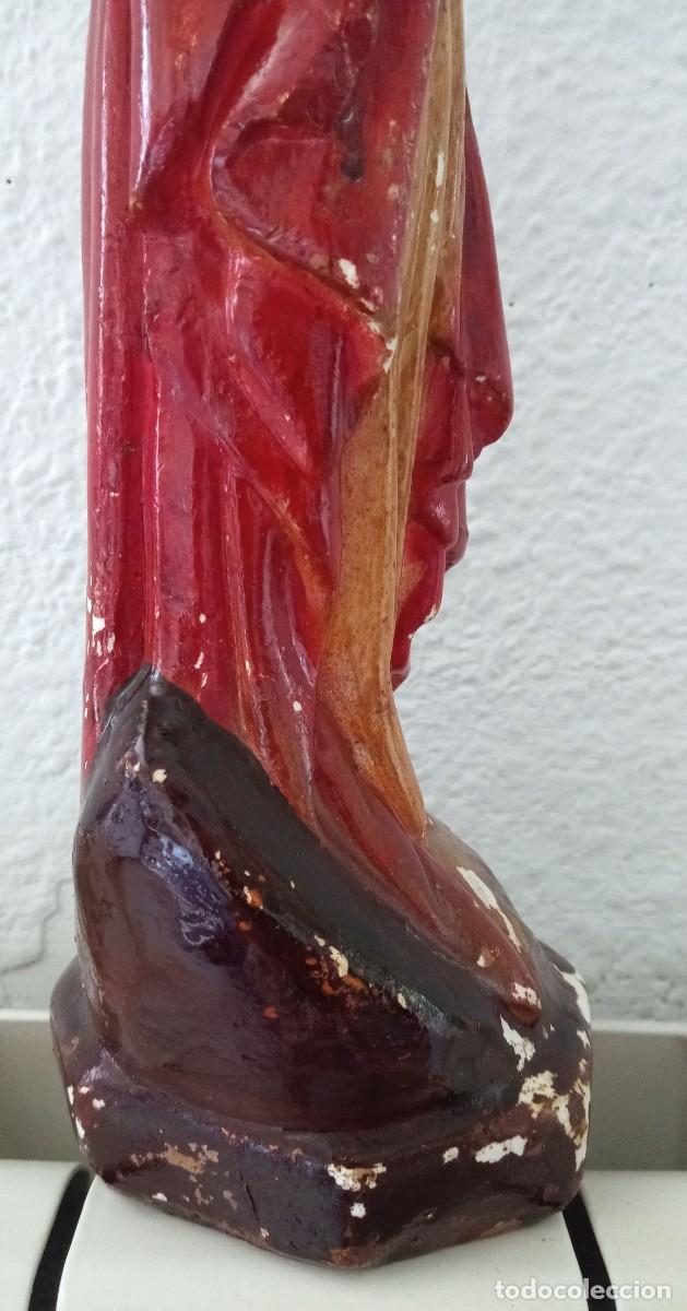 Antig&uuml;edades: Jes&uacute;s Del Sagrado Coraz&oacute;n de escayola - Foto 11