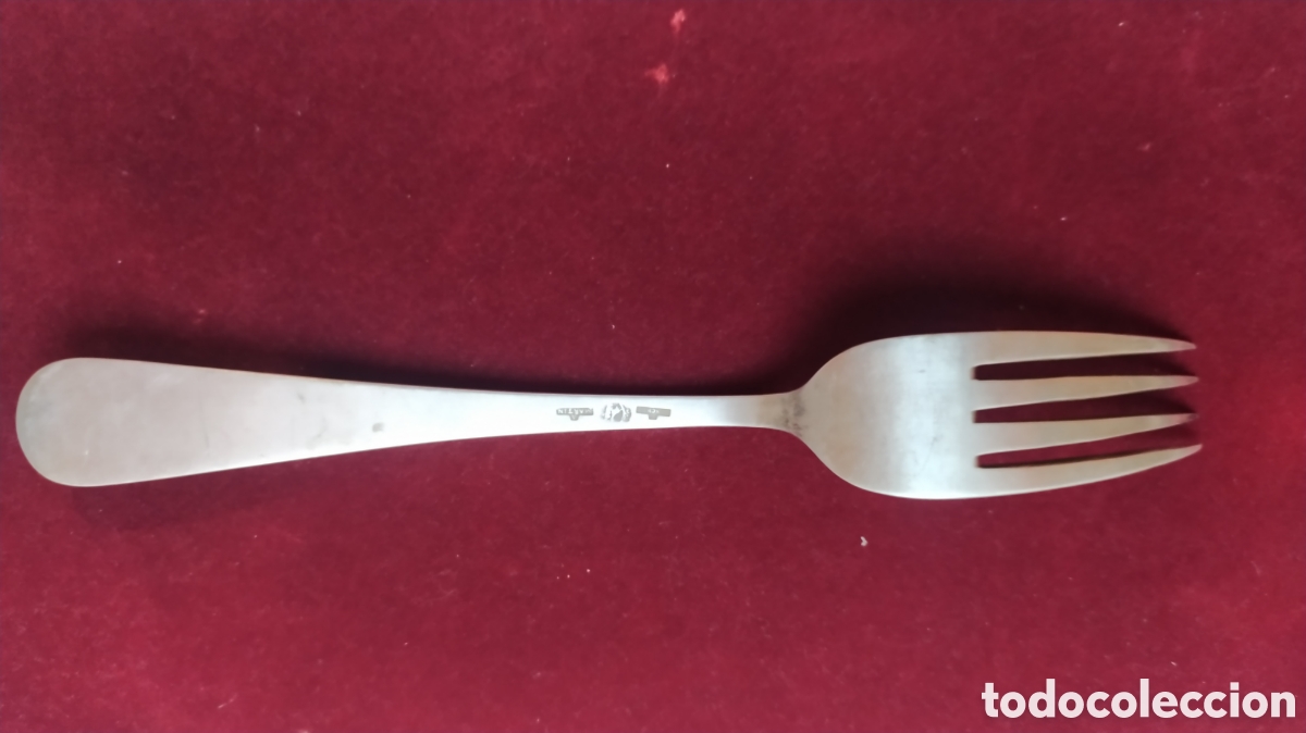 Antig&uuml;edades: Tenedor plata antigua - Foto 2