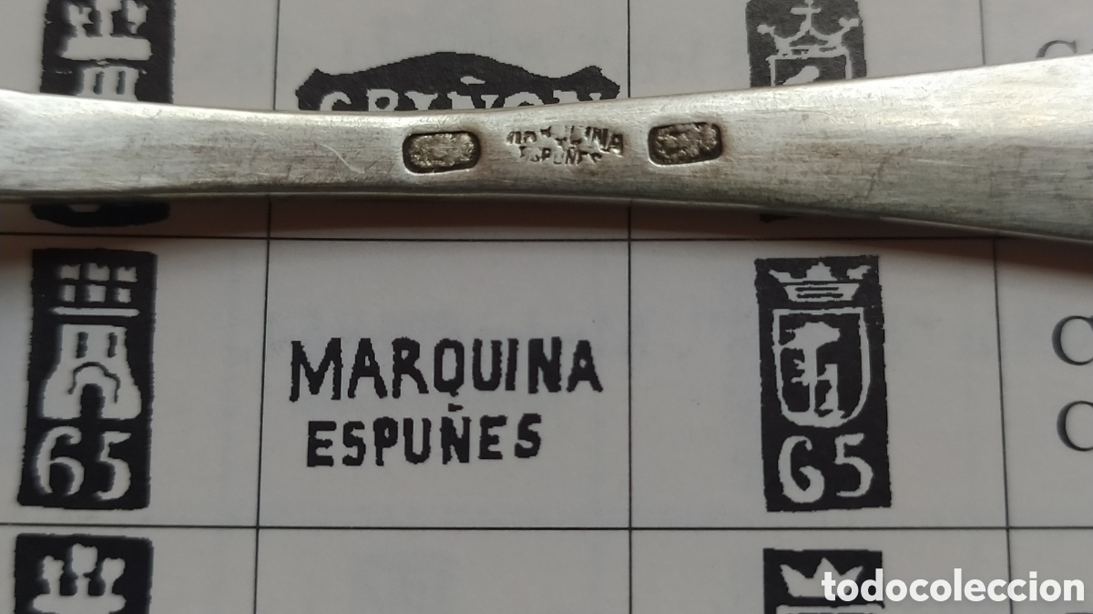 Antig&uuml;edades: 2 Cucharillas plata antigua - Foto 3