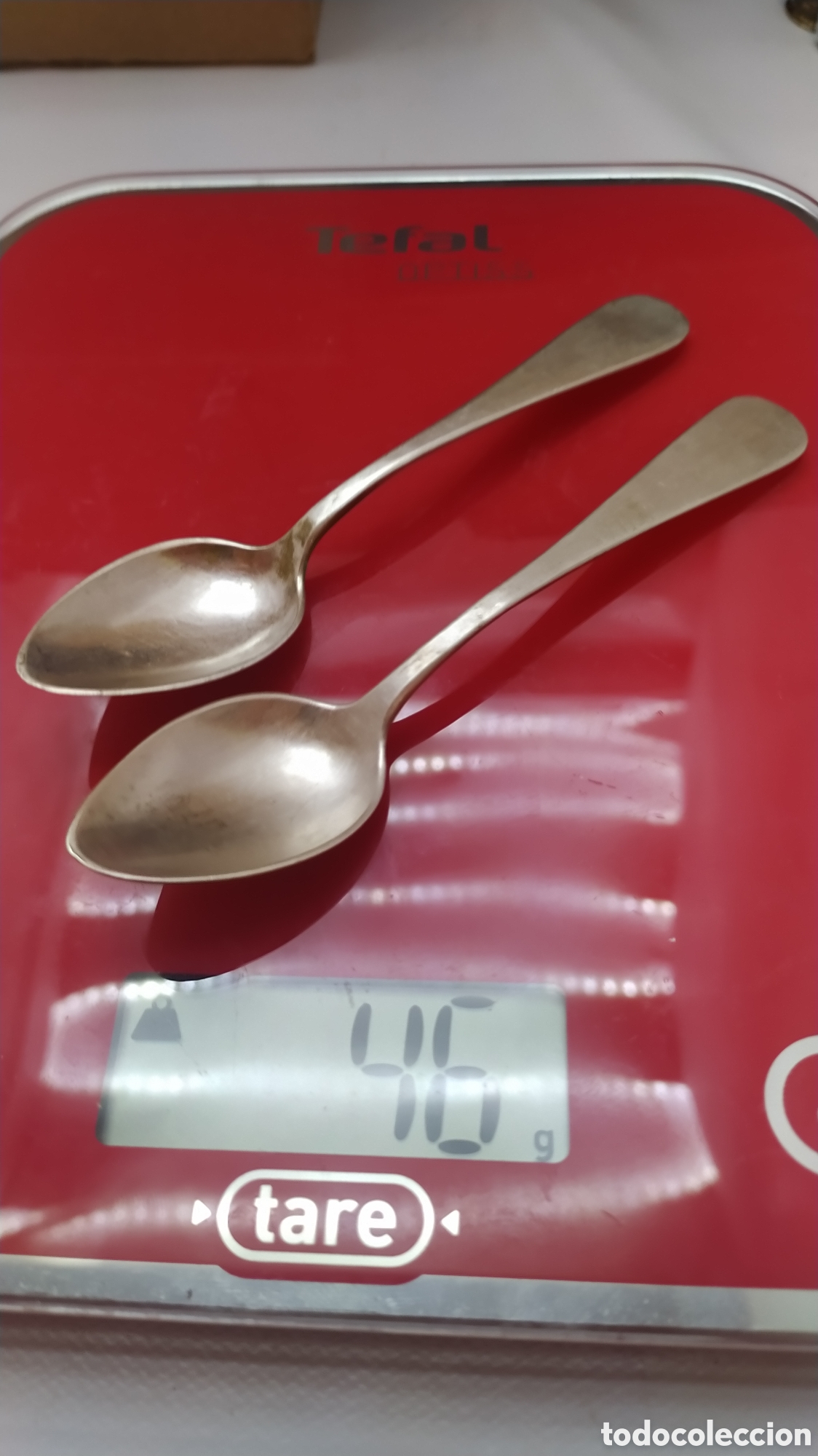 Antig&uuml;edades: 2 Cucharillas plata antigua - Foto 4