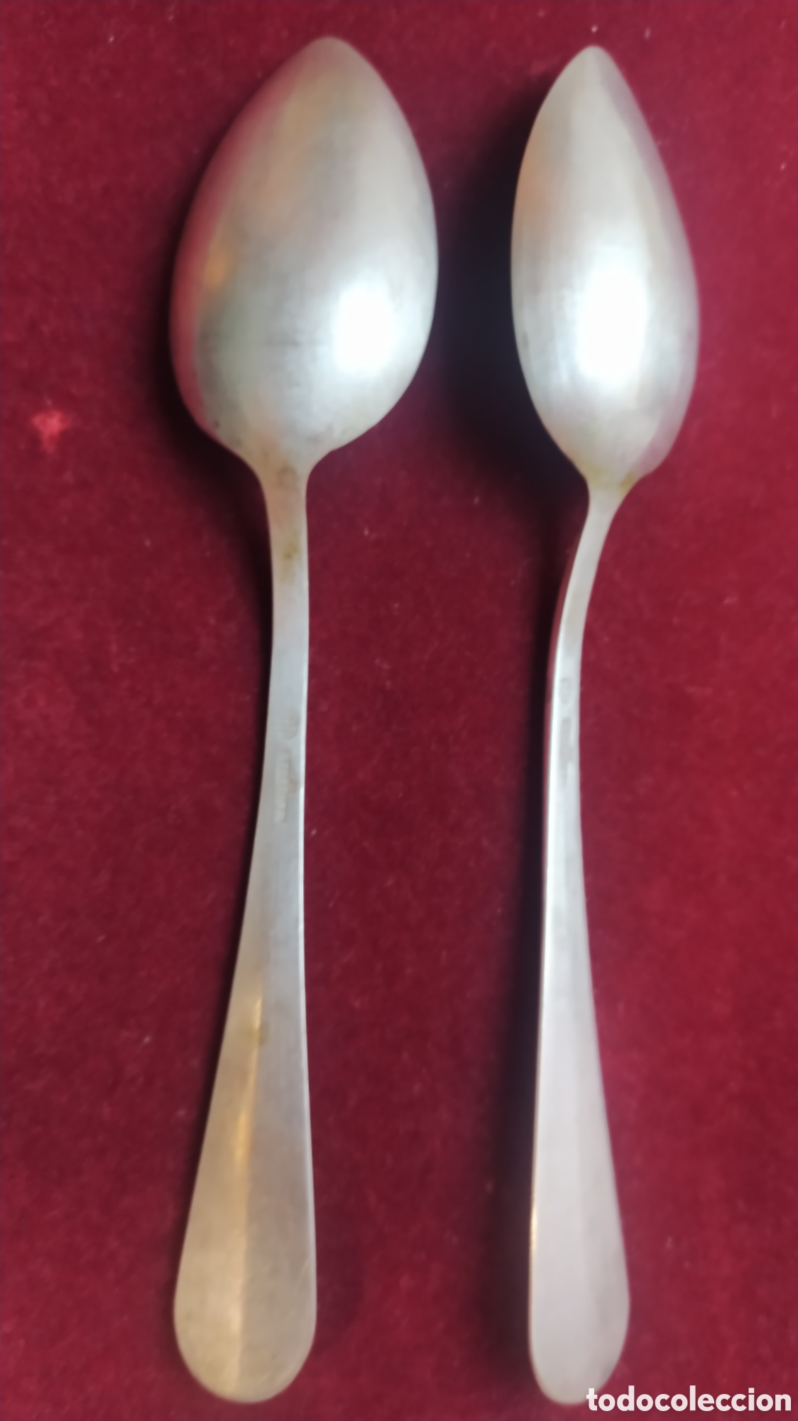 Antig&uuml;edades: 2 cucharillas de plata e. Bacariza - Foto 5