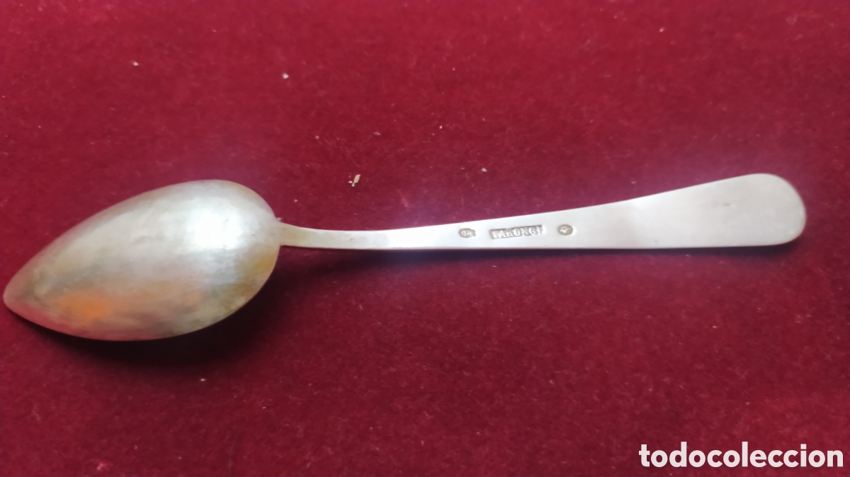 Antig&uuml;edades: Cucharilla plata antigua Tarongi - Foto 1