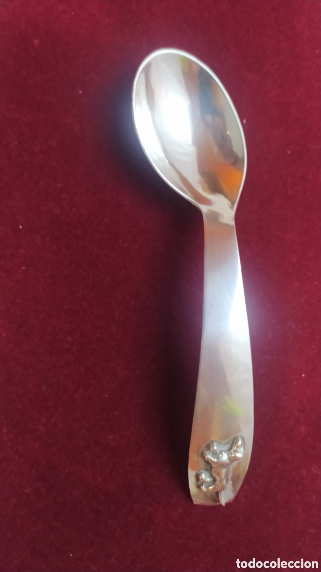 Antig&uuml;edades: Cucharilla plata beb&eacute; - Foto 1