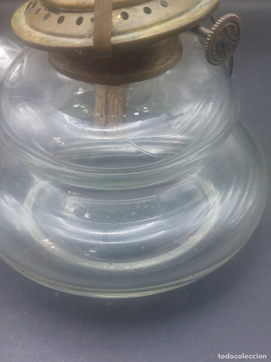 Antig&uuml;edades: QUINQU&Eacute; DE CRISTAL ANTIGUO - Foto 4