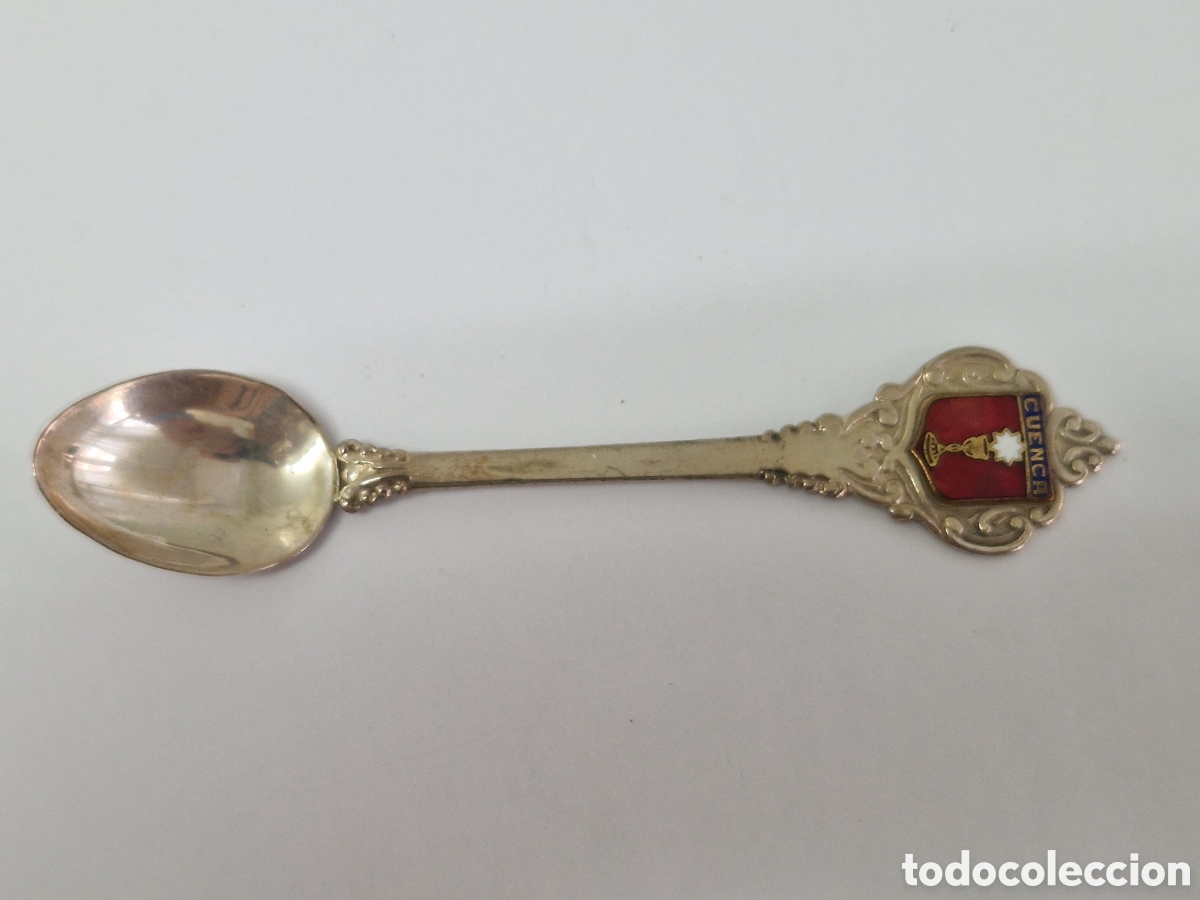 Antig&uuml;edades: CUCHARILLA DE PLATA DE CUENCA CONTRASTE - Foto 2