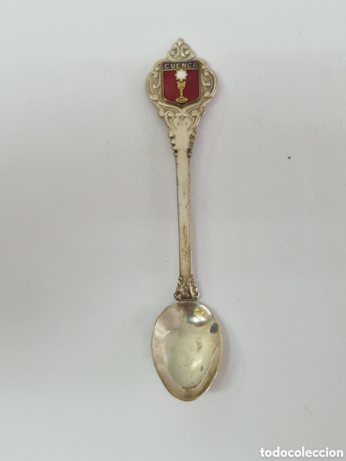 Antig&uuml;edades: CUCHARILLA DE PLATA DE CUENCA CONTRASTE - Foto 4