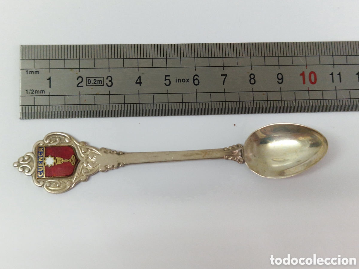 Antig&uuml;edades: CUCHARILLA DE PLATA DE CUENCA CONTRASTE - Foto 5