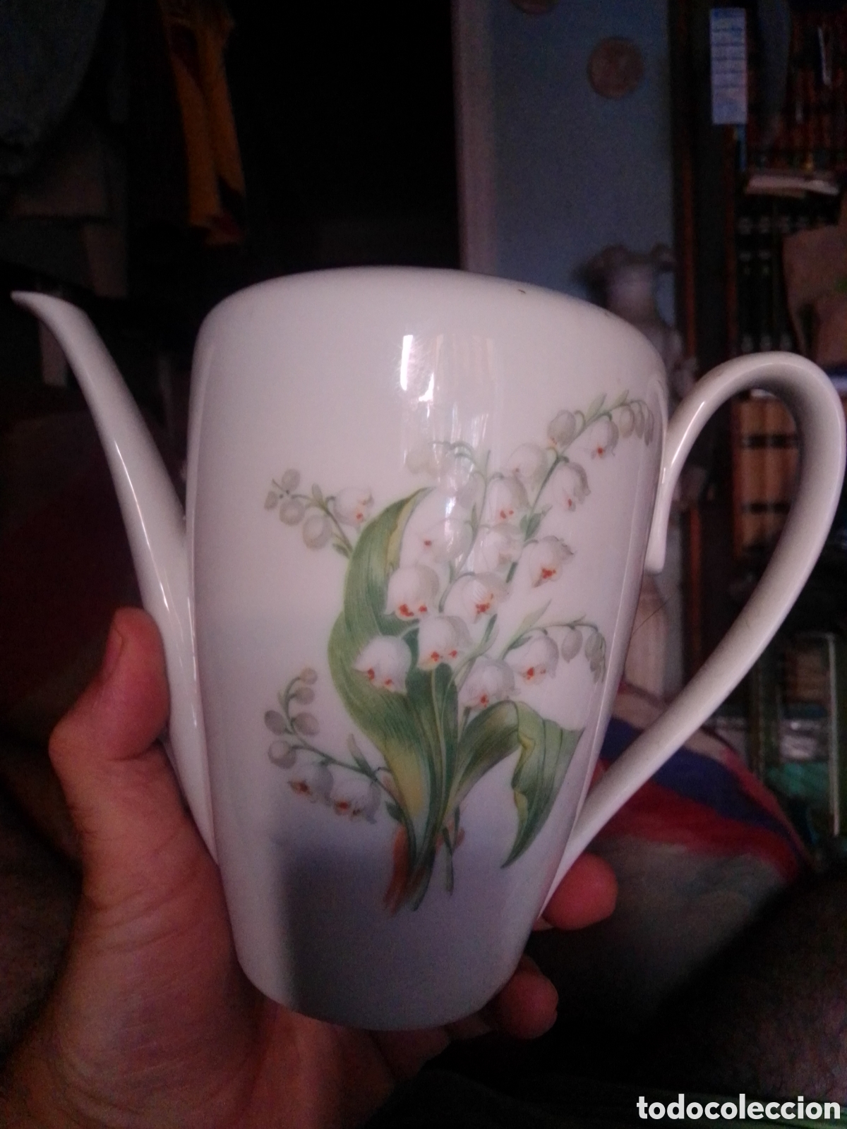 Antig&uuml;edades: CAFETERA PORCELANA sin tapa - Foto 1