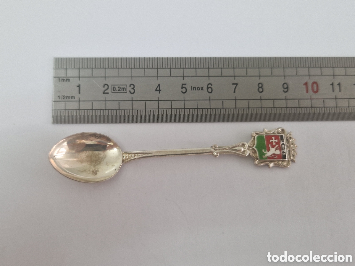 Antig&uuml;edades: CUCHARILA PLATA LLANES CONTRASTE - Foto 4