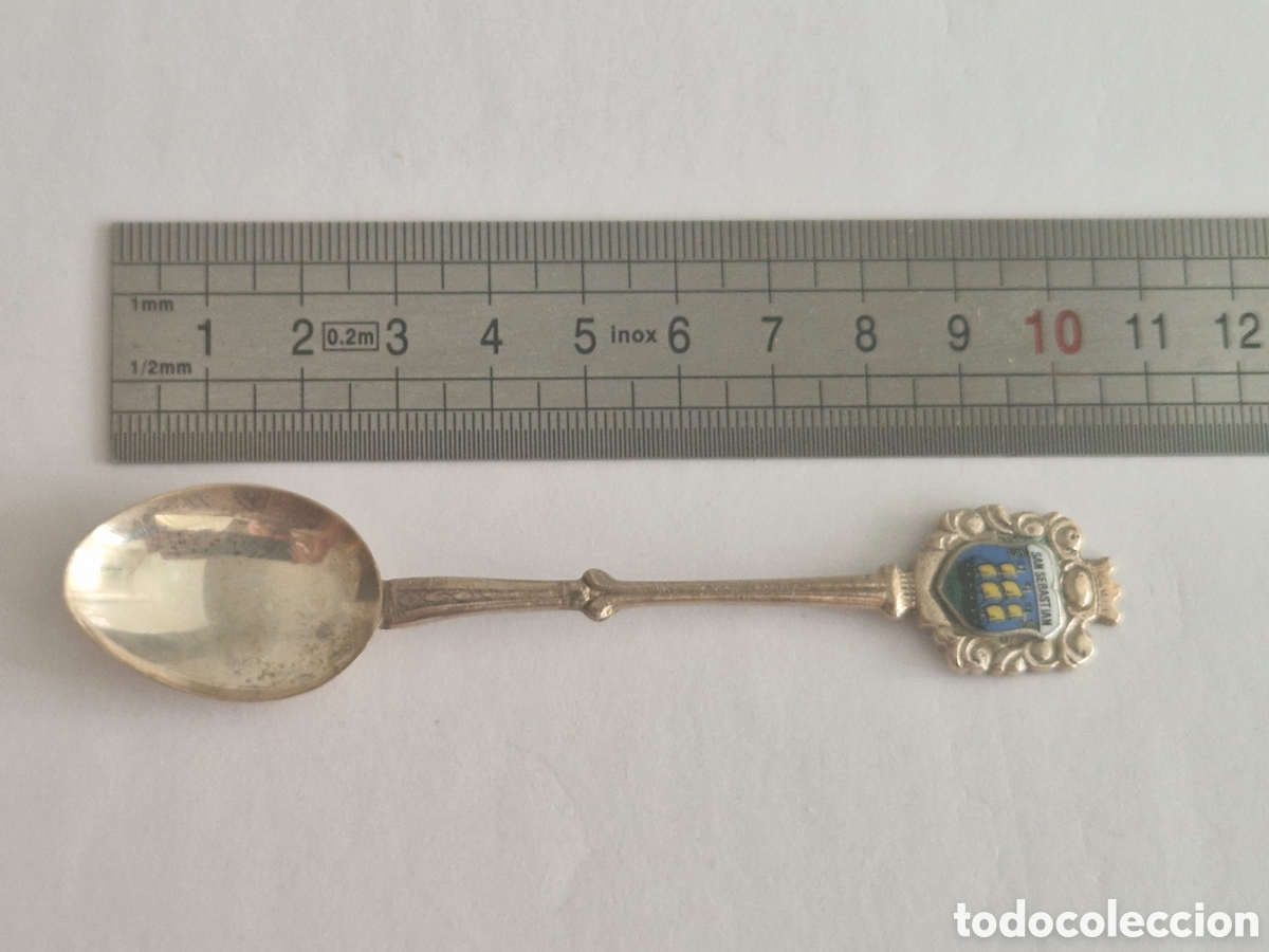 Antig&uuml;edades: CUCHARILLA DE PLATA SAN SEBASTIAN - Foto 4