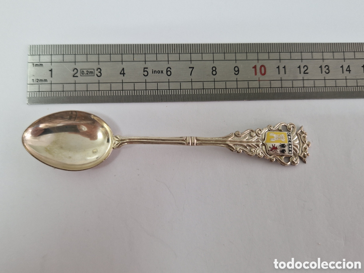 Antig&uuml;edades: CUCHARILLA DE PLATA CACERES CONTRASTES - Foto 3