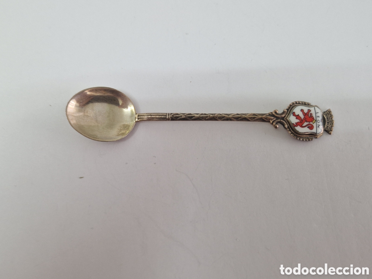 Antig&uuml;edades: CUCHARILLA DE PLATA Y ESMALTE CONTRASTE - Foto 4
