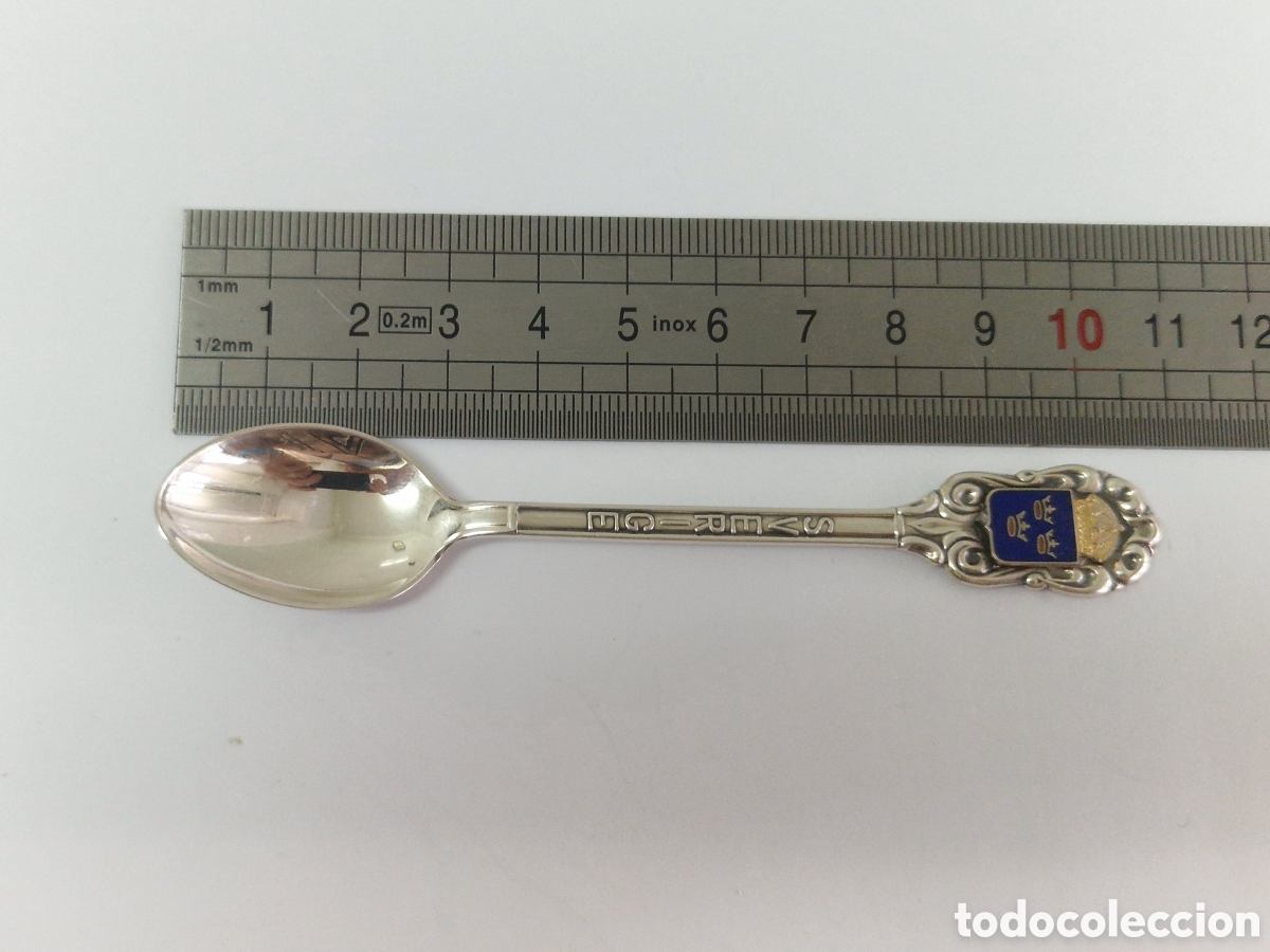 Antig&uuml;edades: CUCHARILLA PLATA 3 CORONAS CONTRASTE - Foto 3