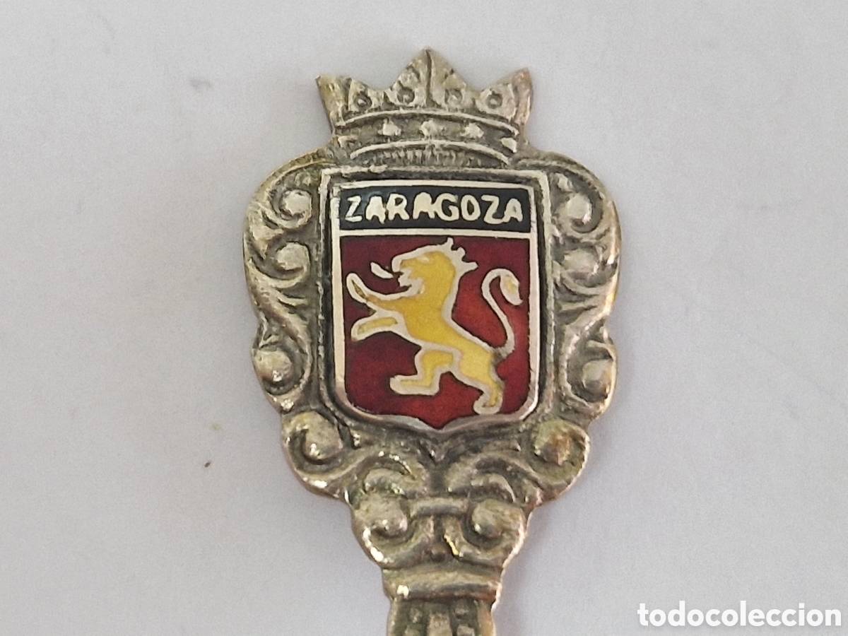 Antig&uuml;edades: CUCHARILLA DE PLATA ZARAGOZA CONTRASTES - Foto 1