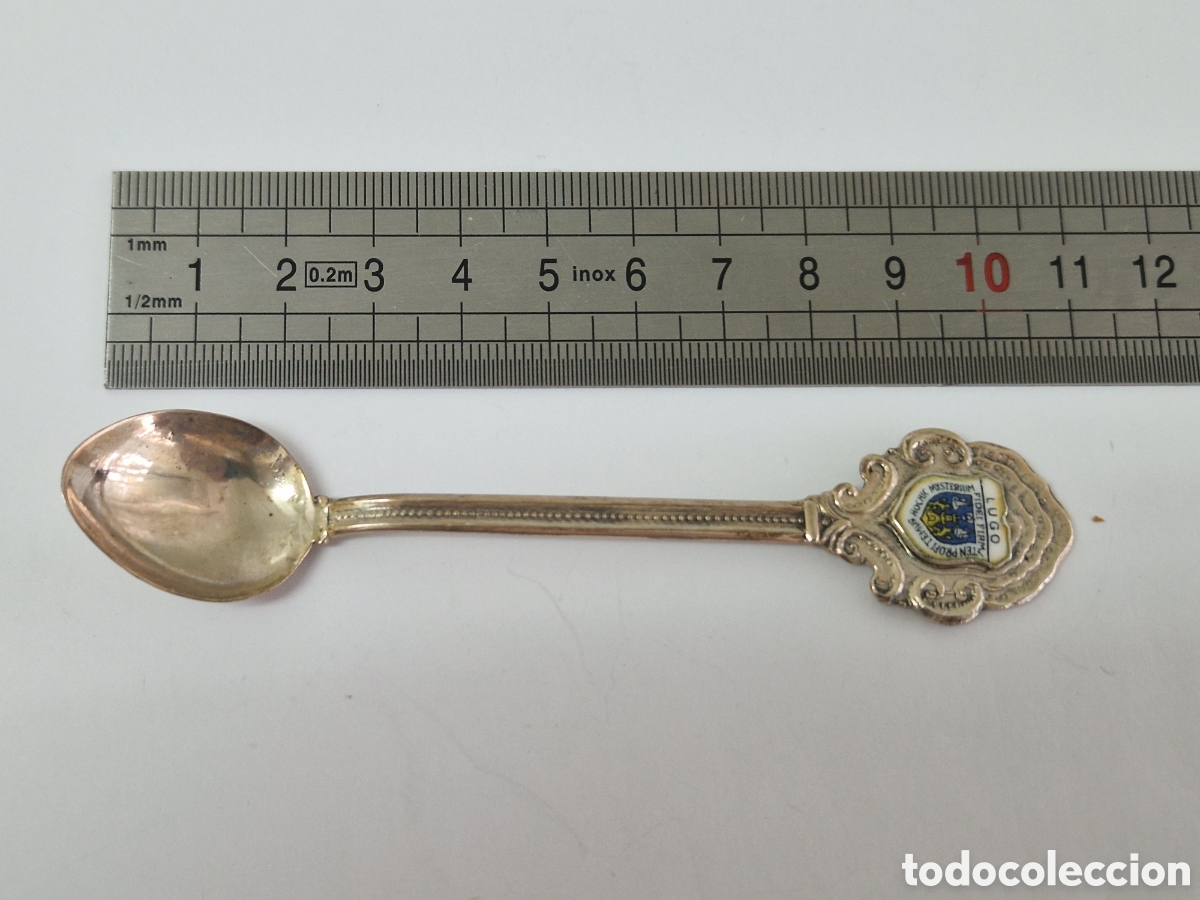 Antig&uuml;edades: CUCHARILLA DE PLATA LUGO CONTRASTE - Foto 3