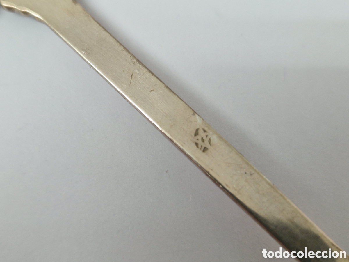 Antig&uuml;edades: CUCHARILLA DE PLATA LUGO CONTRASTE - Foto 4
