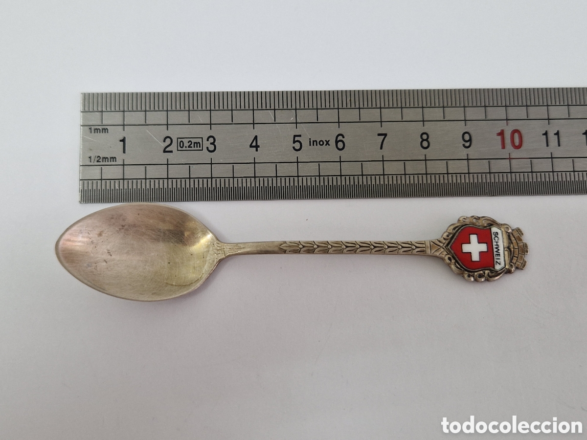 Antig&uuml;edades: CUCHARILLA PLATA SCHWEIZ CONTRASTE - Foto 4
