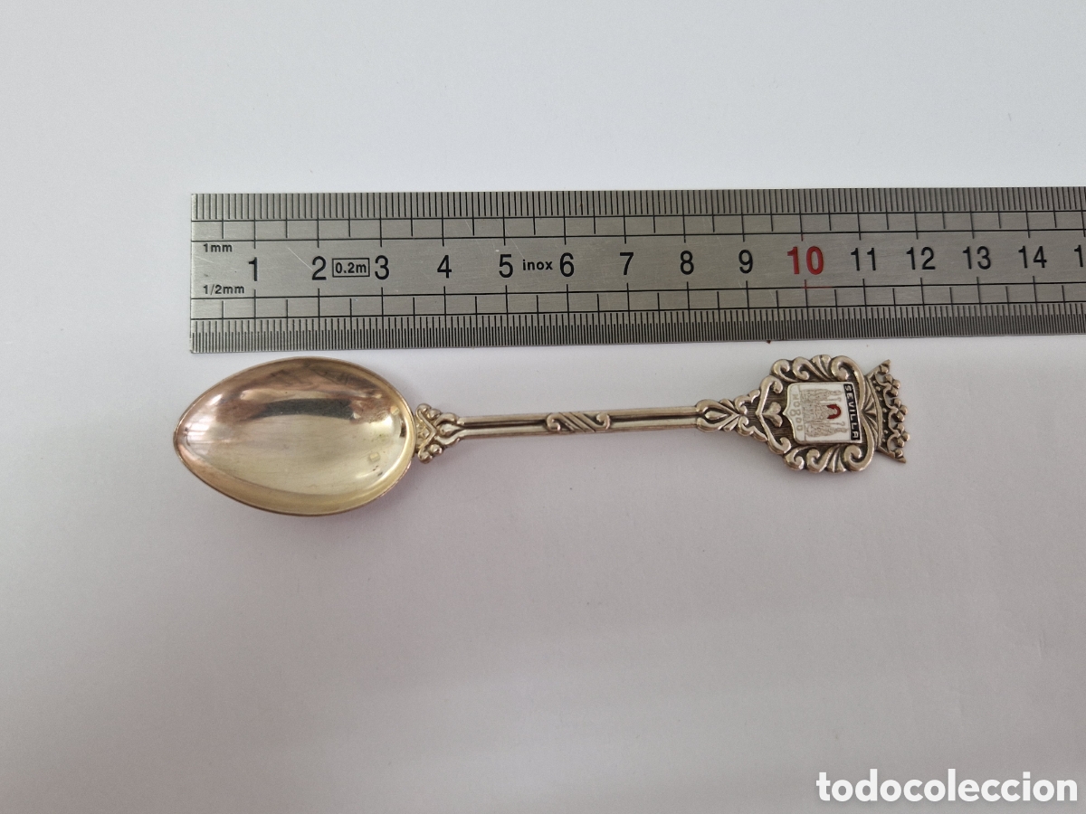 Antig&uuml;edades: CUCHARILLA DE PLATA SEVILLA CONTRASTE - Foto 3