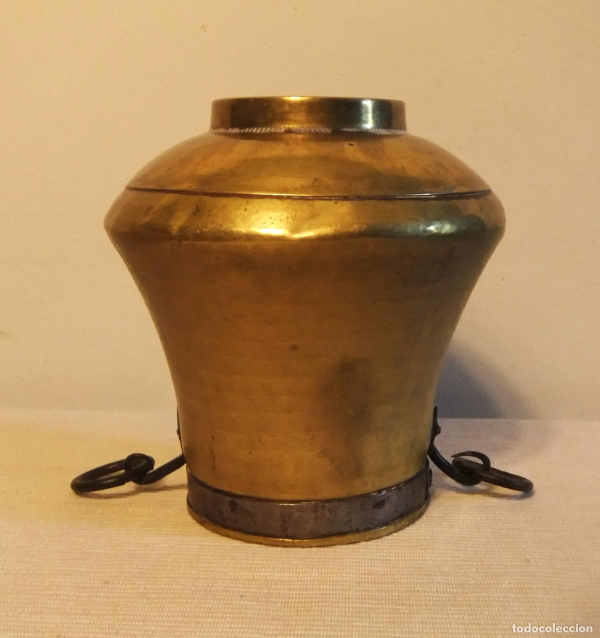Antig&uuml;edades: ANTIGUO JARR&Oacute;N / OLLA DE BRONCE MARTILLEADO - Foto 6