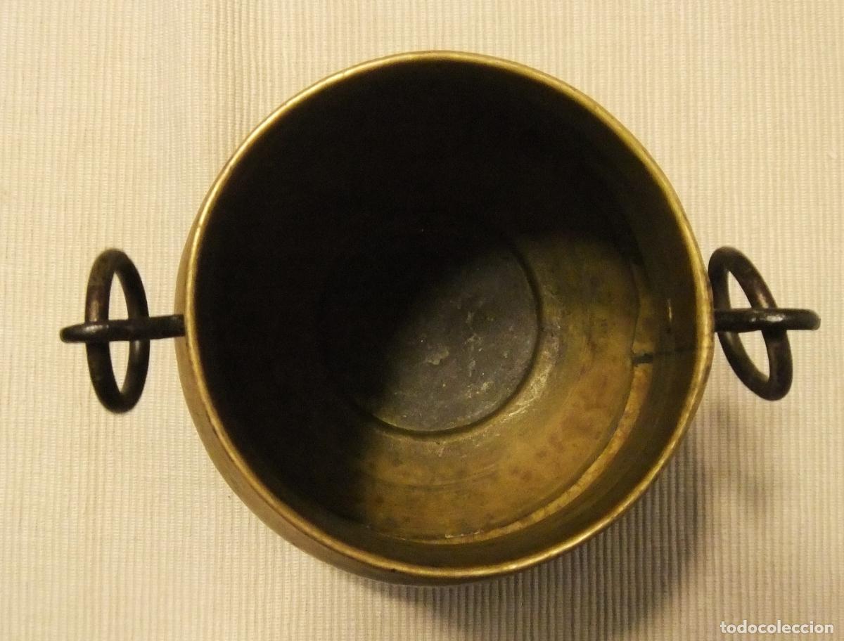 Antig&uuml;edades: ANTIGUO JARR&Oacute;N / OLLA DE BRONCE MARTILLEADO - Foto 8