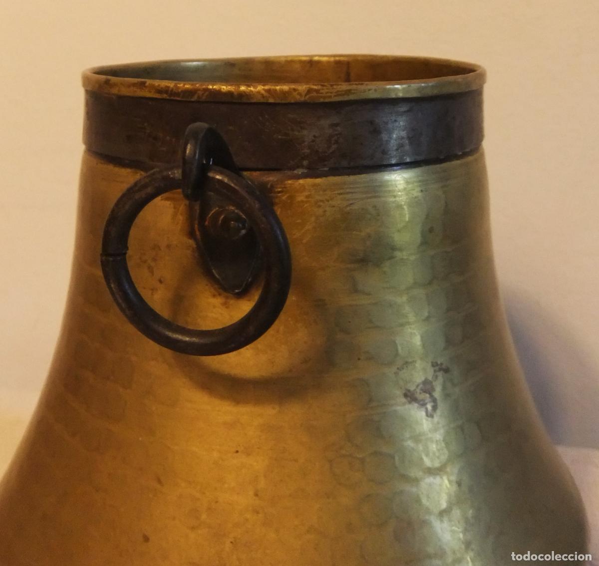 Antig&uuml;edades: ANTIGUO JARR&Oacute;N / OLLA DE BRONCE MARTILLEADO - Foto 9
