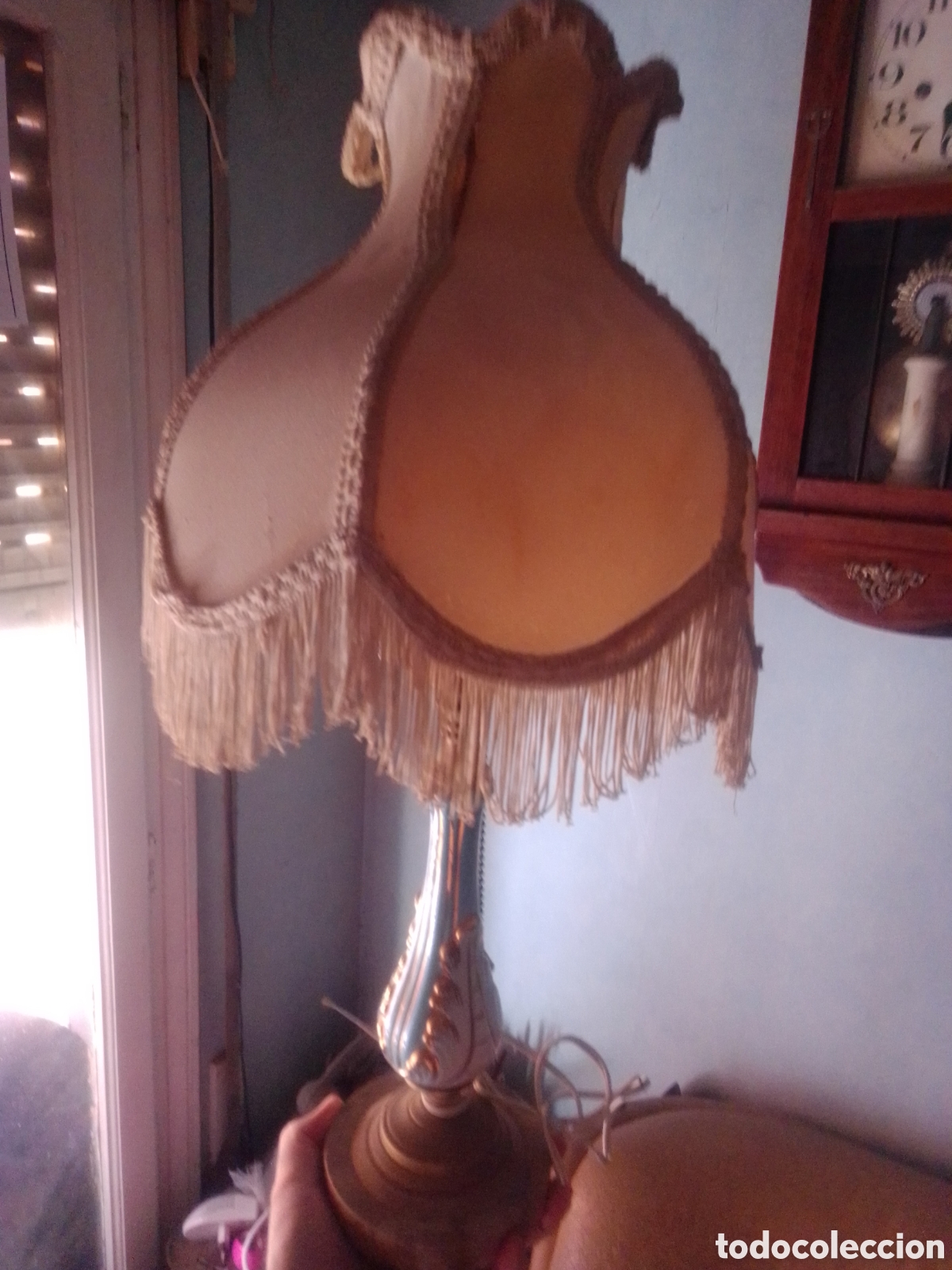 Antig&uuml;edades: Lampara antigua de mesita - Foto 1