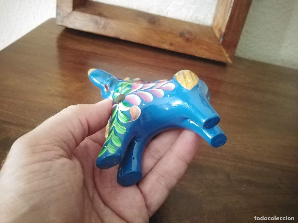 Antig&uuml;edades: Torito Pucar&aacute;. Per&uacute;, pintado a mano. - Foto 8
